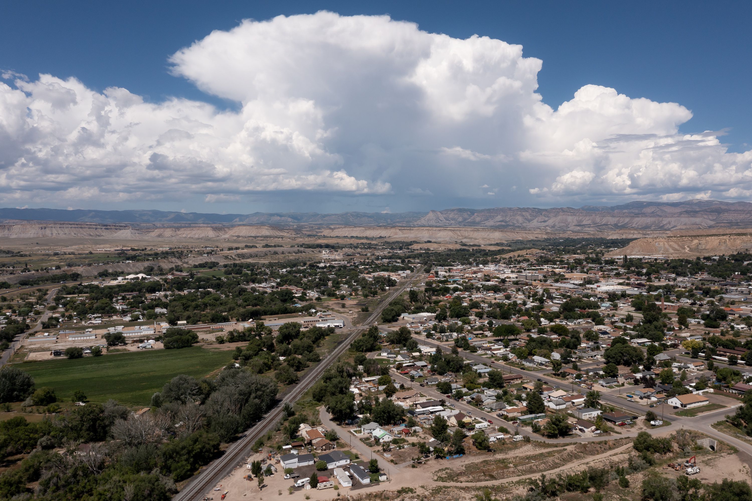 The town of Price is pictured on Thursday.