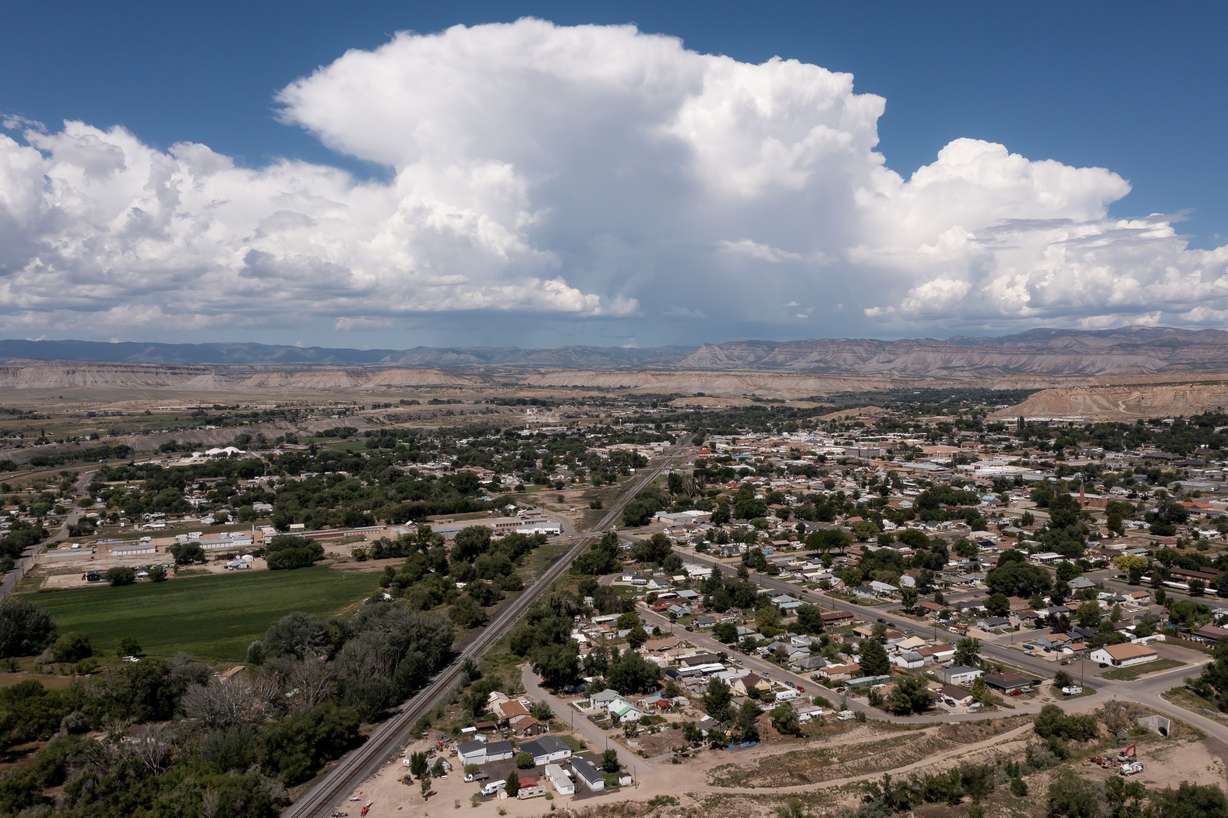 The town of Price is pictured on Thursday.