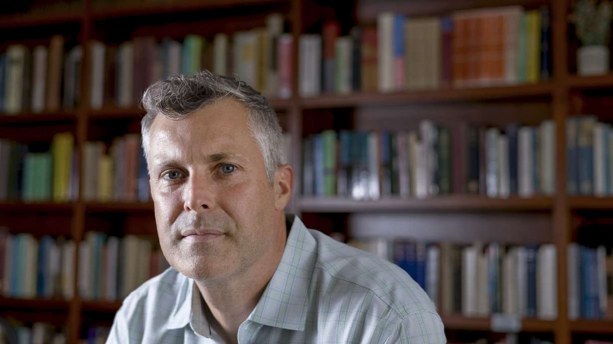 James Tabery, author, philosophy professor and a member of the Center for Health Ethics, Arts, and Humanities at the University of Utah, at the university in Salt Lake City on Aug. 17.