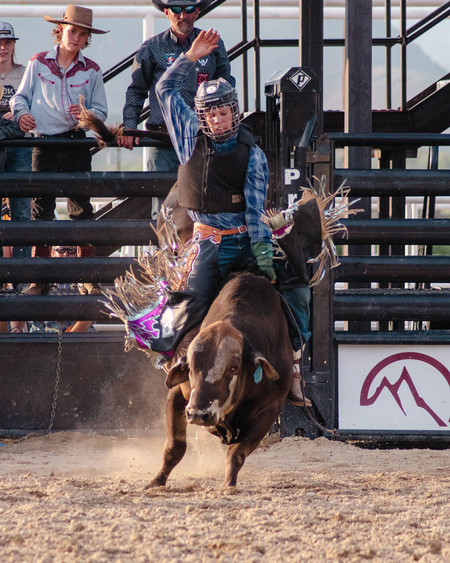 Rolla Francis is a 15-year-old bull rider. He will be competing at the 2023 International Miniature Bull Riding Championship in Ogden on Sept. 6-9.