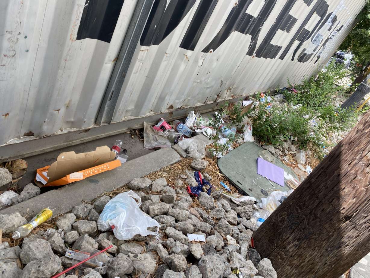 Scott Evans said garbage has piled up along with human feces and discarded drug paraphernalia.