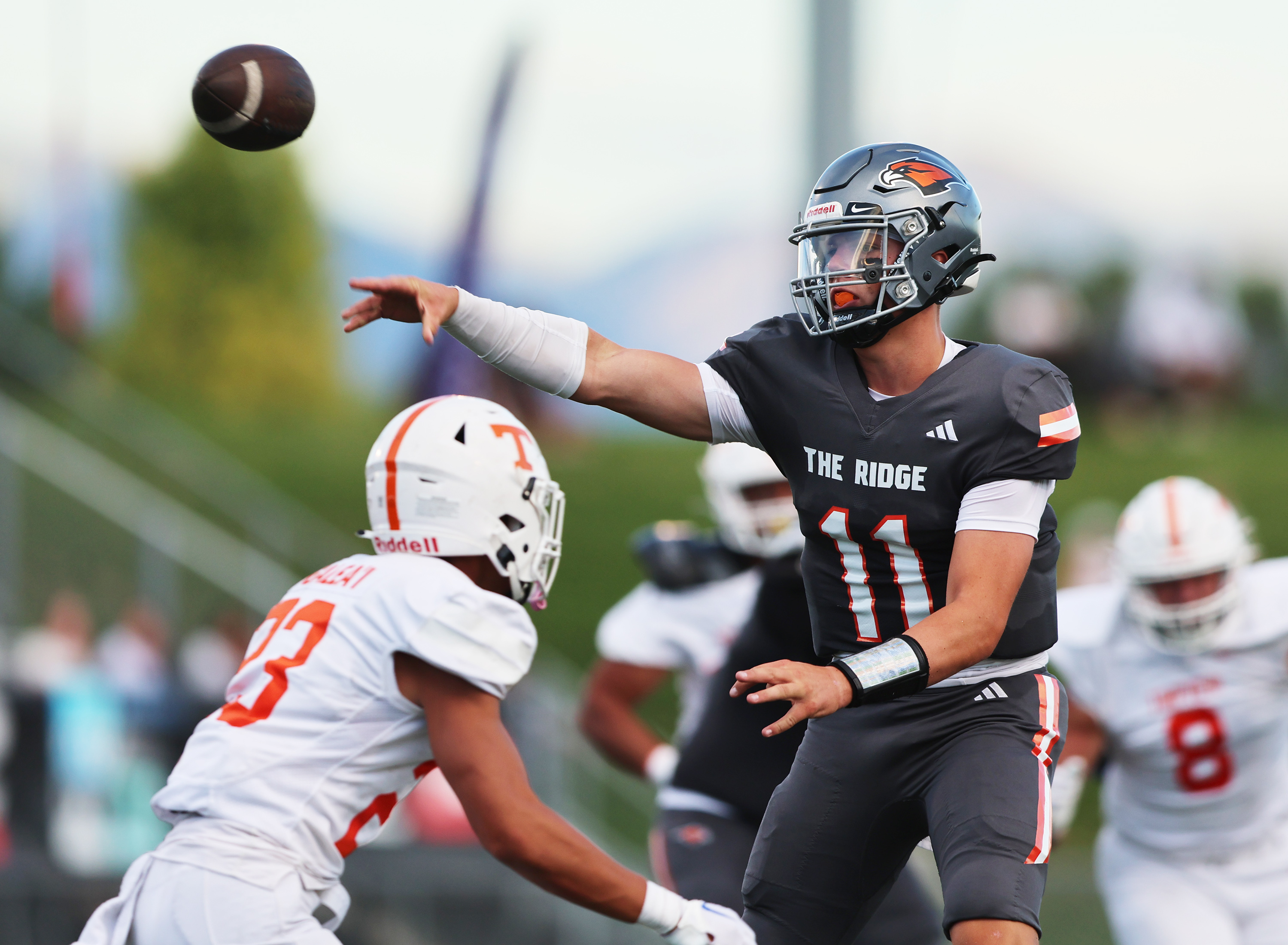Skyridge and Timpview play at Skyridge in Lehi on Friday, Aug. 11, 2023. Skyridge won 26-14.