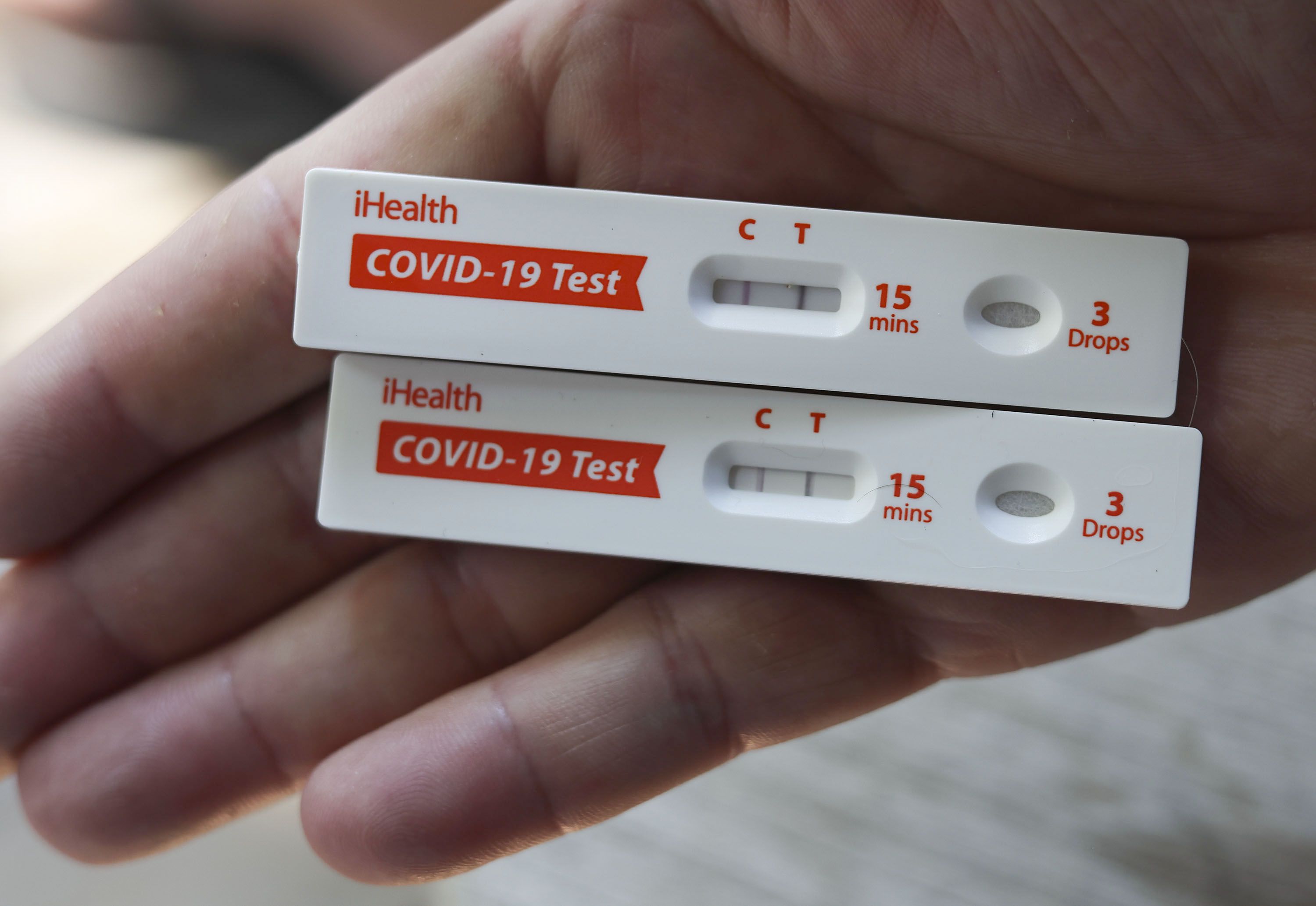 COVID-19 antigen rapid tests indicate positive results in Salt Lake City on Aug. 15. Experts say the "alarming" new mutation already seen in several countries including the U.S. is similar to what sparked last year’s record-breaking surge.
