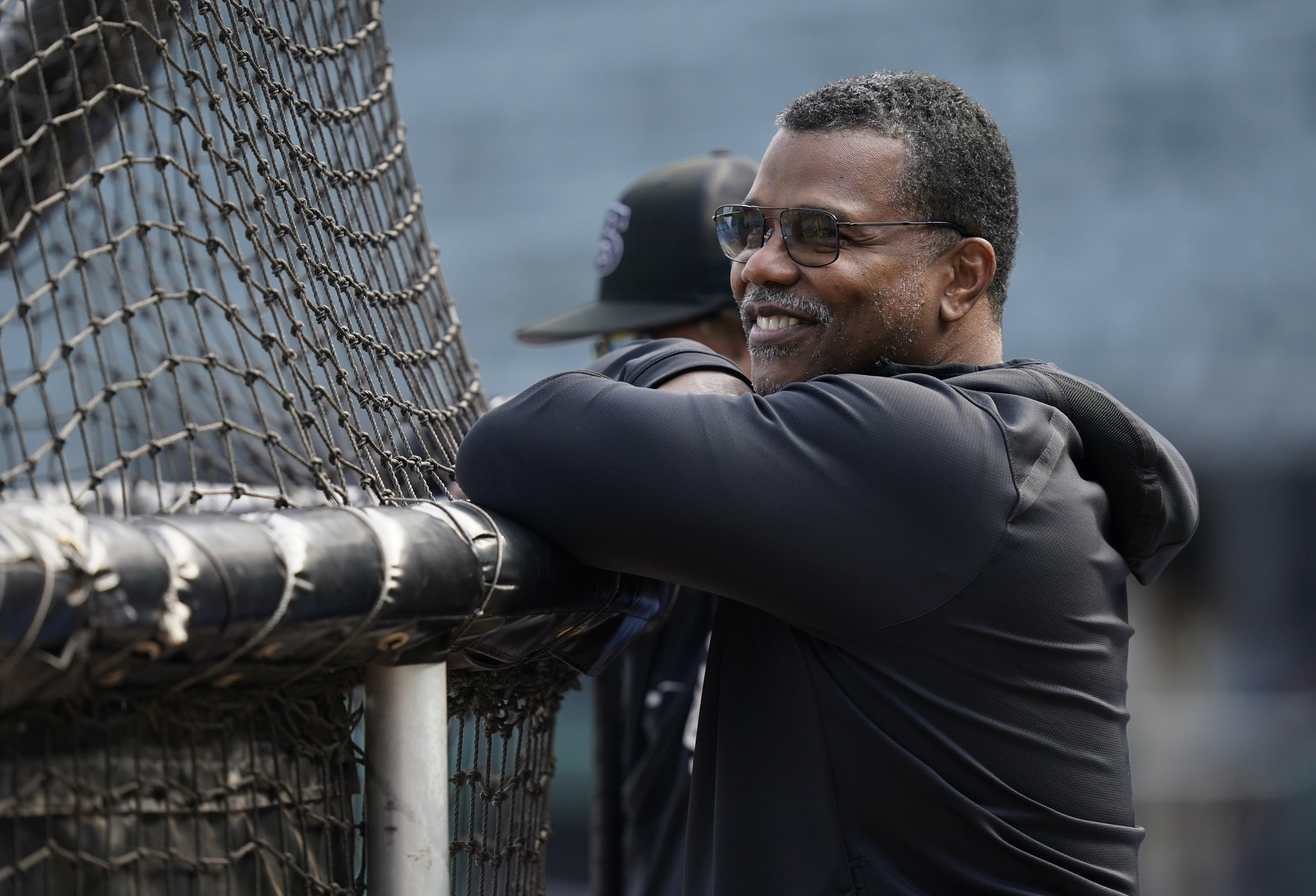 FILE - Chicago White Sox Executive Vice President Ken Williams watches batting practice before a baseball game between the White Sox and the Cleveland Guardians on May 9, 2022, in Chicago. The White Sox fired Williams and general manager Rick Hahn on Tuesday, Aug. 22. 