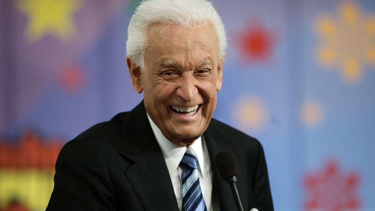 Legendary game show host Bob Barker, 83, smiles as he takes questions from the media after taping his final episode of "The Price Is Right" in Los Angeles on June 6, 2007. Barker died on Saturday morning of natural causes at his longtime Hollywood Hills, California, home at age 99, his publicist said.