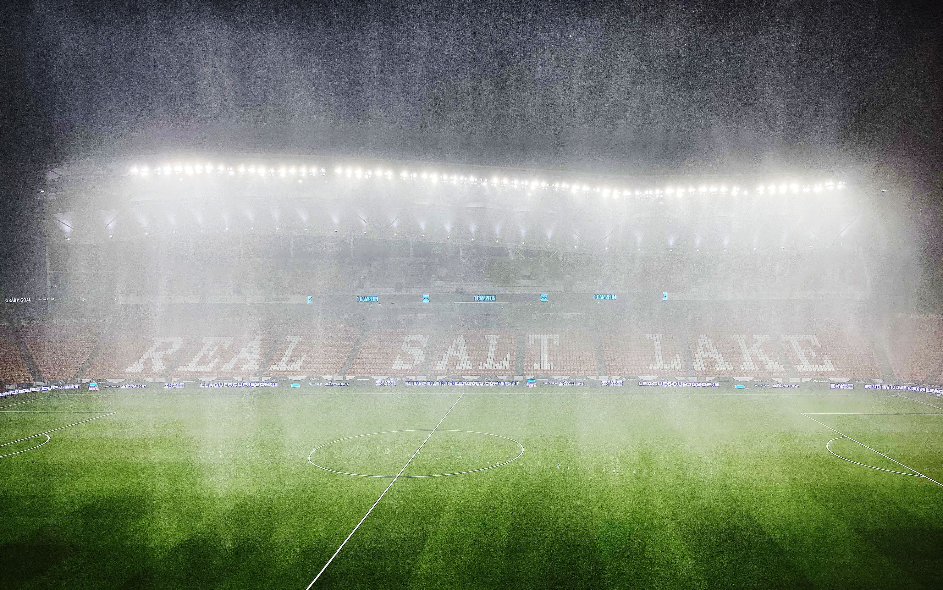 Rain and thunderstorms engulf America First Field during lightning delays and ultimate cancellation of the RSL and Leon game in Sandy on Aug. 3. So far to date this year, the National Weather Service in Salt Lake City has issued 61 flash flood warnings, but that number will tick up as the monsoon season continues into the coming months.