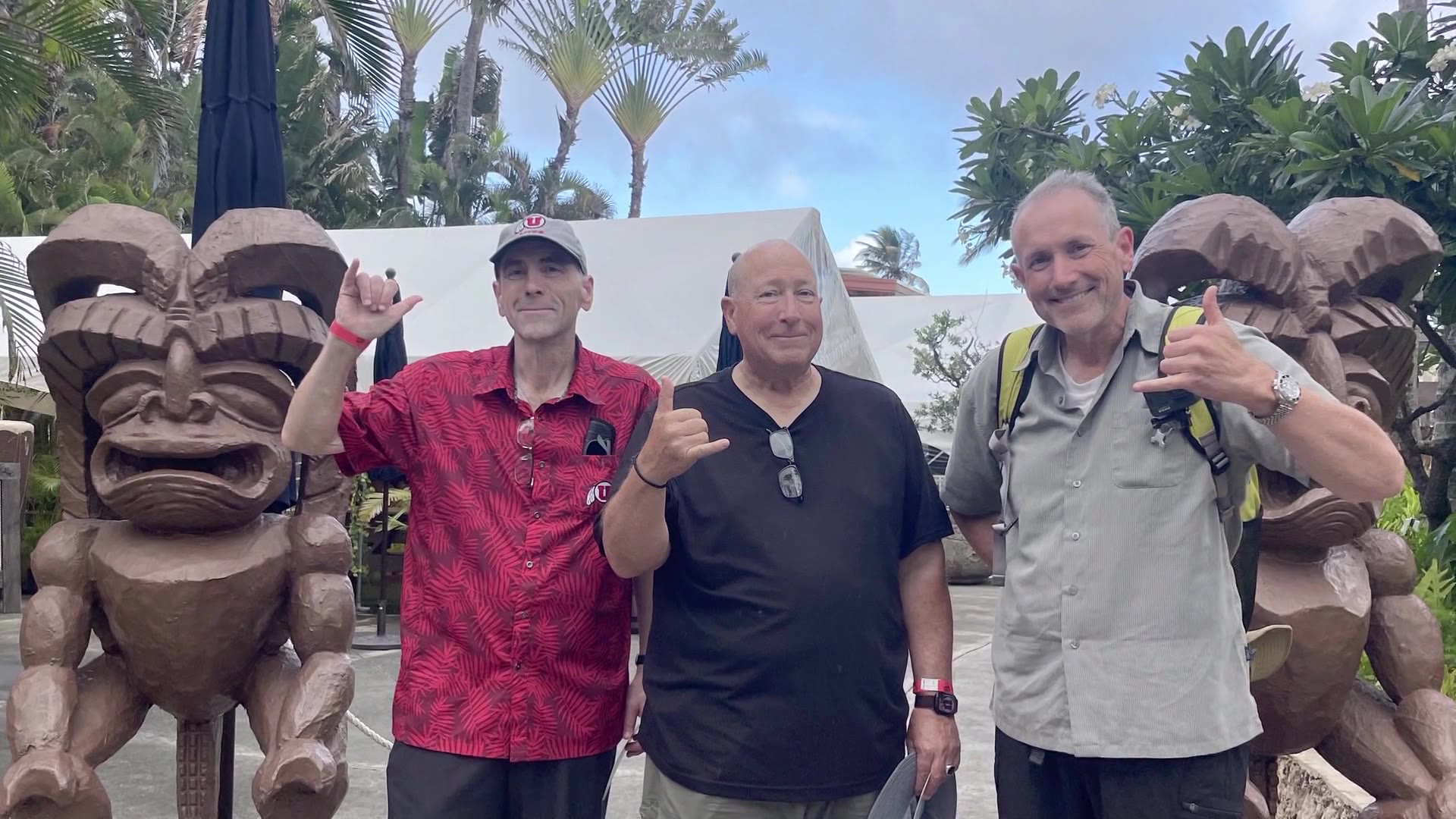 Phil Bailey with his two brothers in Hawaii. He disappeared while snorkeling in Shark's Cove Aug. 22.
