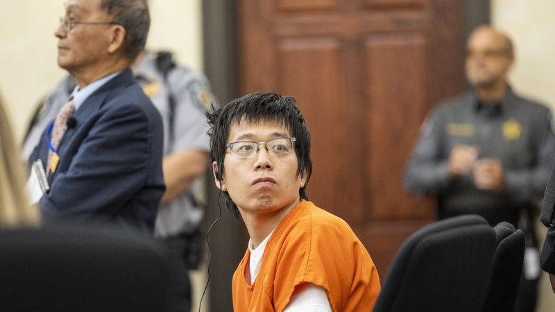 Tailei Qi makes his first court appearance Tuesday at the Orange County Courthouse in Hillsborough, N.C. The judge ordered Qi, a University of North Carolina graduate student, held without bond on charges alleging that he shot and killed his faculty advisor.