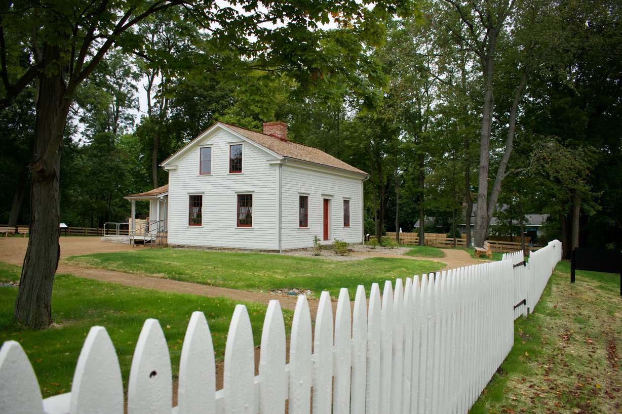 The restored home of Joseph and Emma Smith in Kirtland, Ohio. The home was dedicated on Aug. 26.