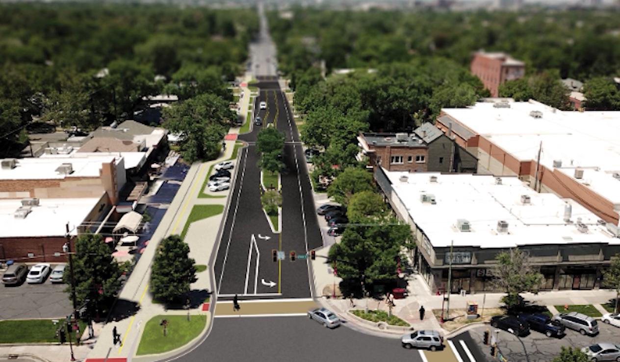 This rendering from Salt Lake City shows what the intersection will look like when construction is completed.