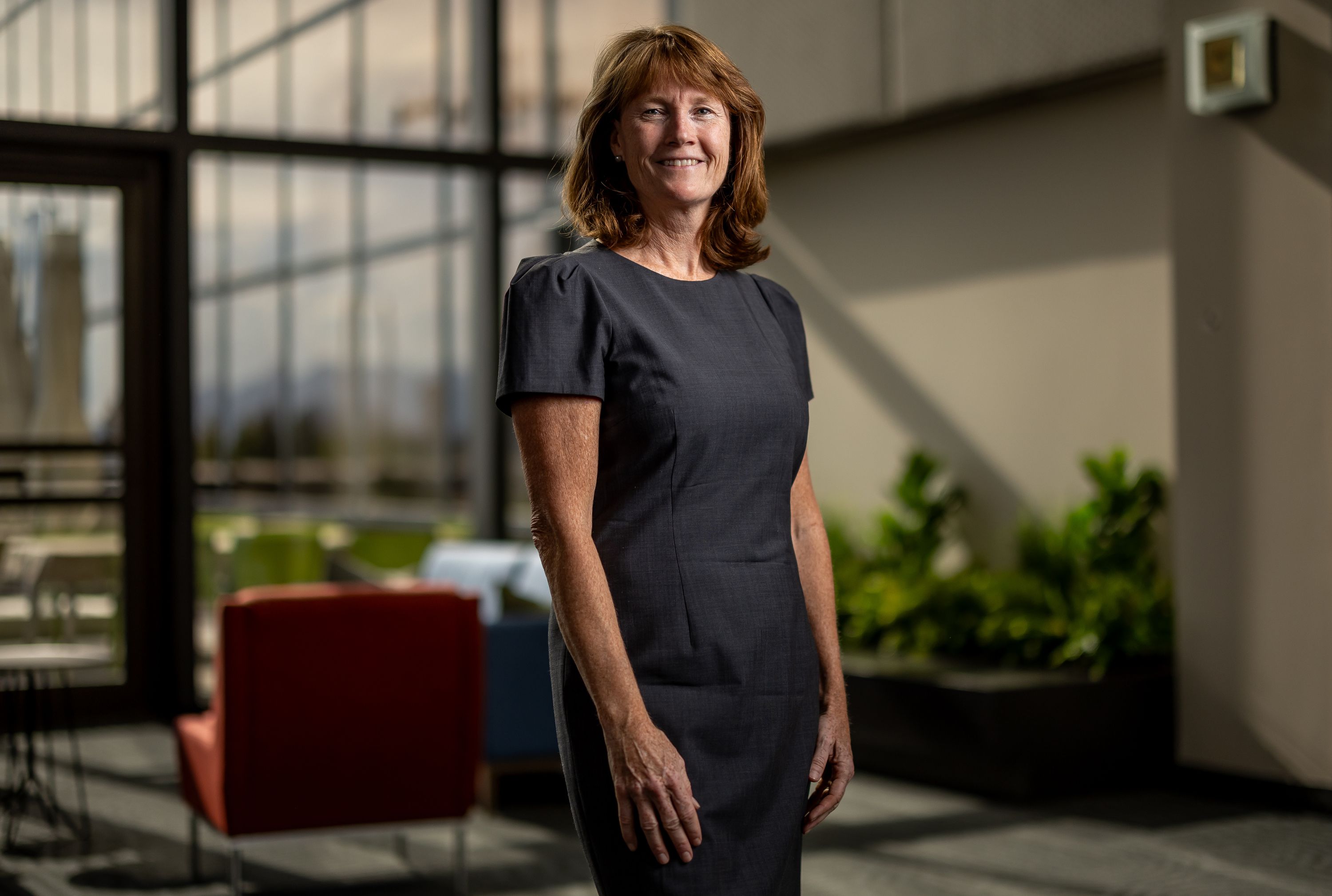 Sen. Kathleen Riebe, D-Cottonwood Heights, in Salt Lake City on Aug. 16. Riebe is running to replace retiring Rep. Chris Stuart in Utah’s 2nd congressional district.