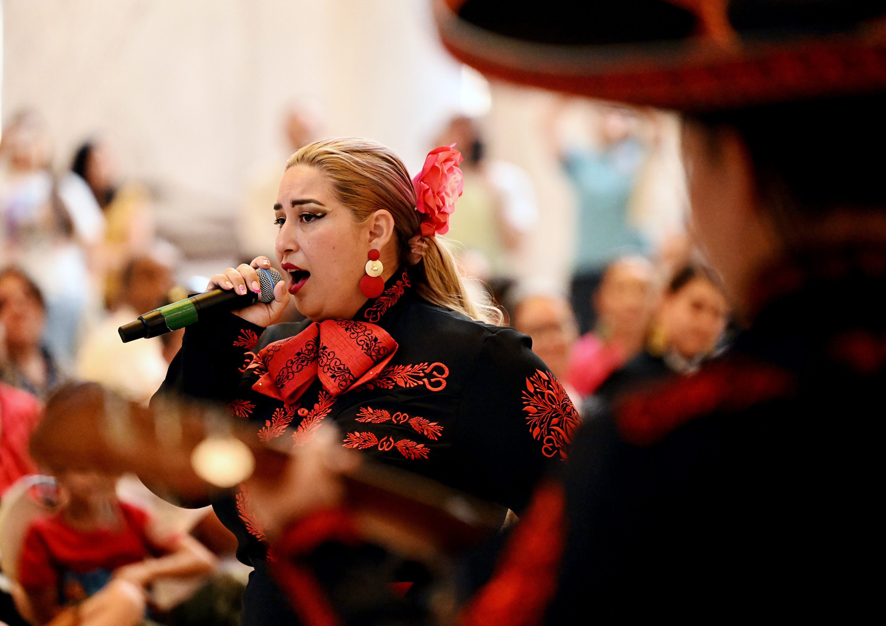 Sol Lozano of Mariachi México en Utah performs during Sones de Mariachi en Utah on Wednesday at the state Capitol in Salt Lake City.