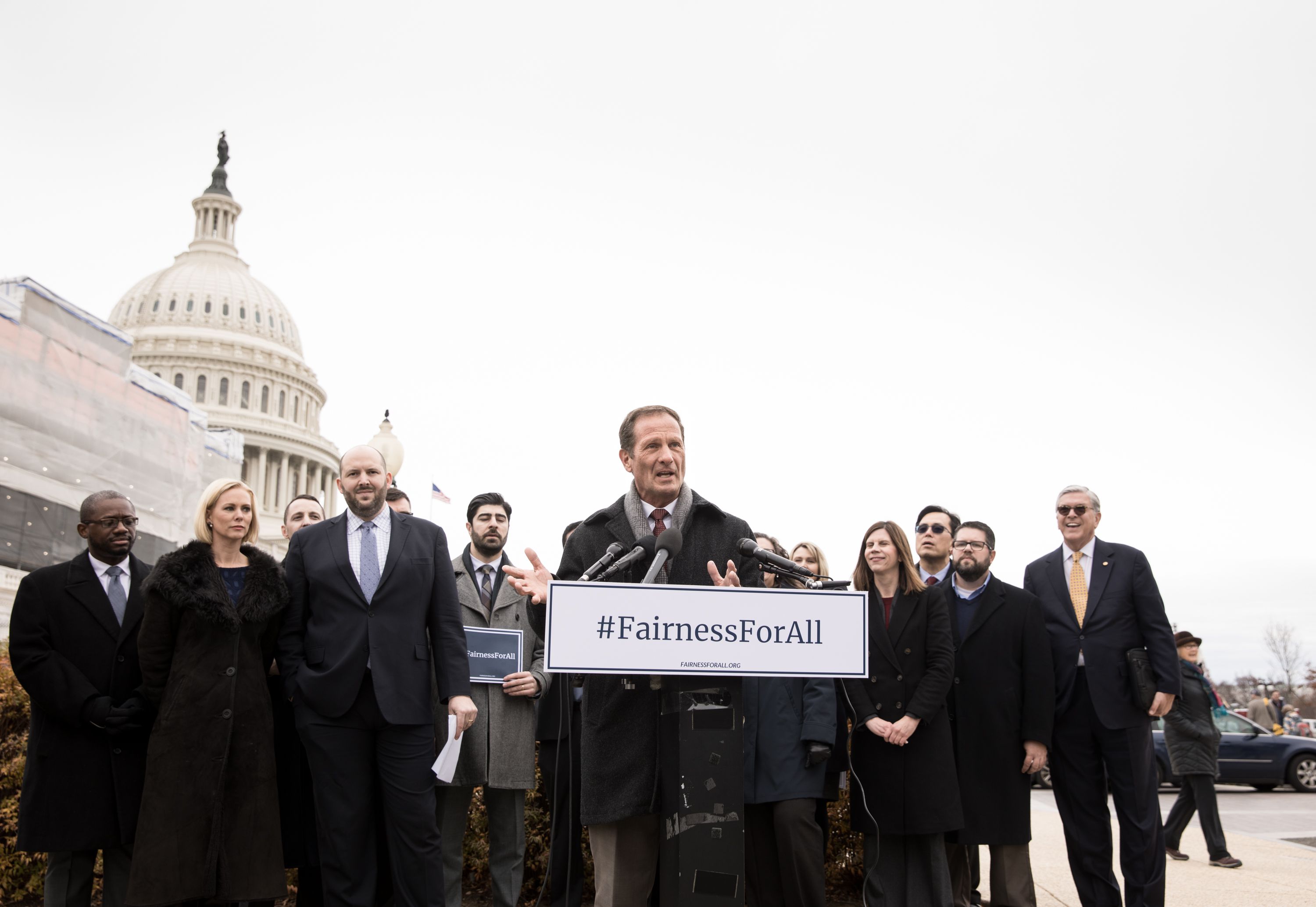 Congressman Chris Stewart, R-Utah, introduces his latest legislation, the Fairness for All Act, which aims to harmonize religious freedom and LGBT rights, during a press conference at the U.S. Capitol in Washington, D.C., on Friday, Dec. 6, 2019.