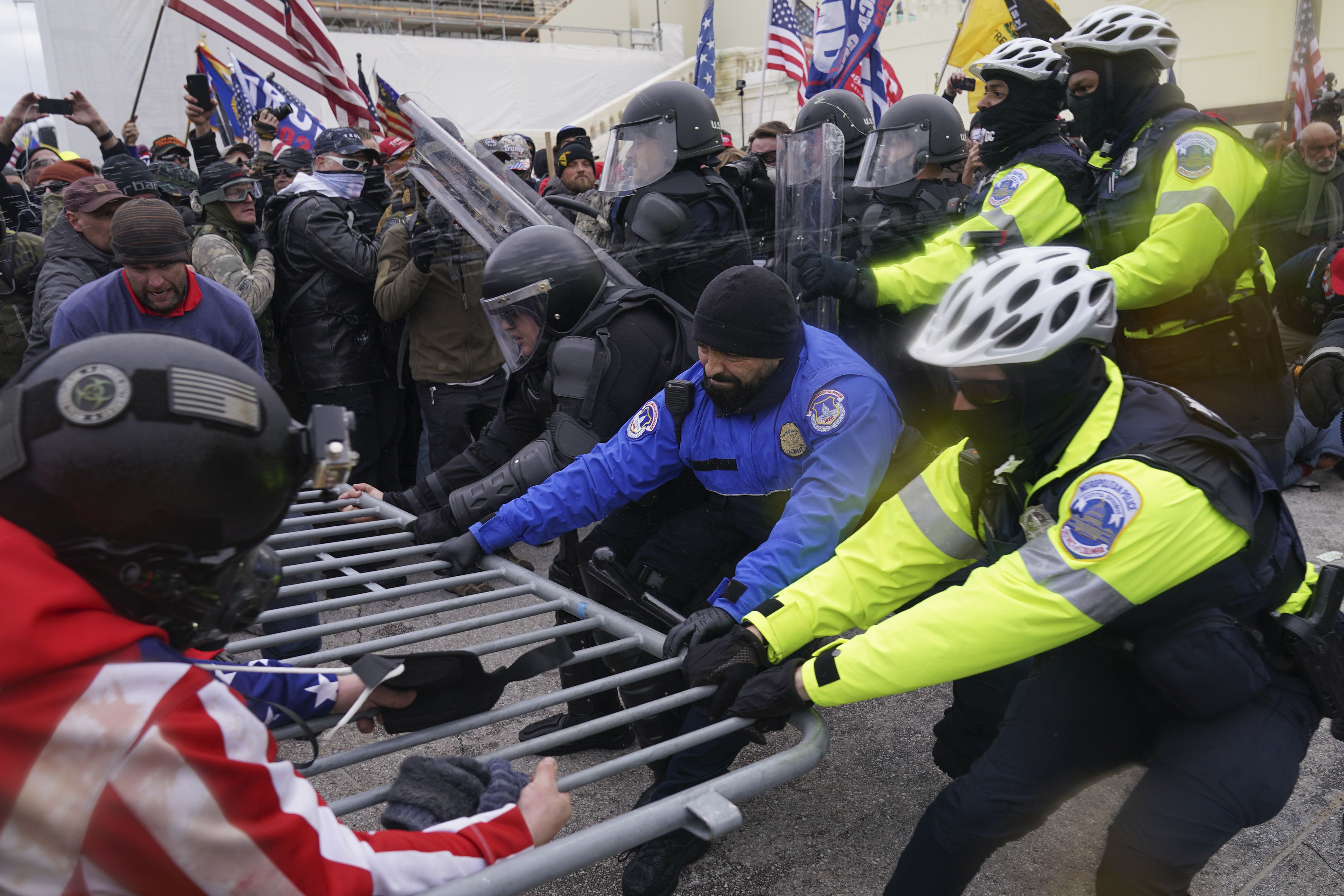 Rioters at the U.S. Capitol on Jan. 6, 2021, in Washington.