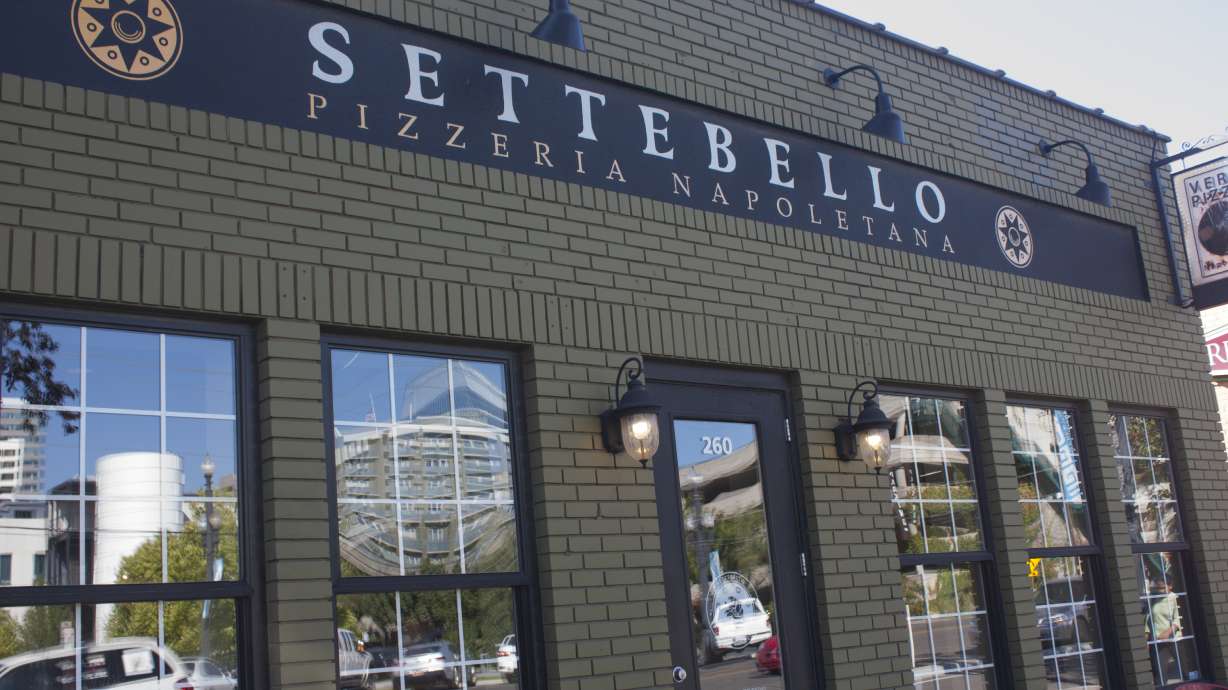 Exterior of Settebello Pizzeria Napoletana located in Salt Lake City. Trip Advisor has rated the top pizza places in Salt Lake City.