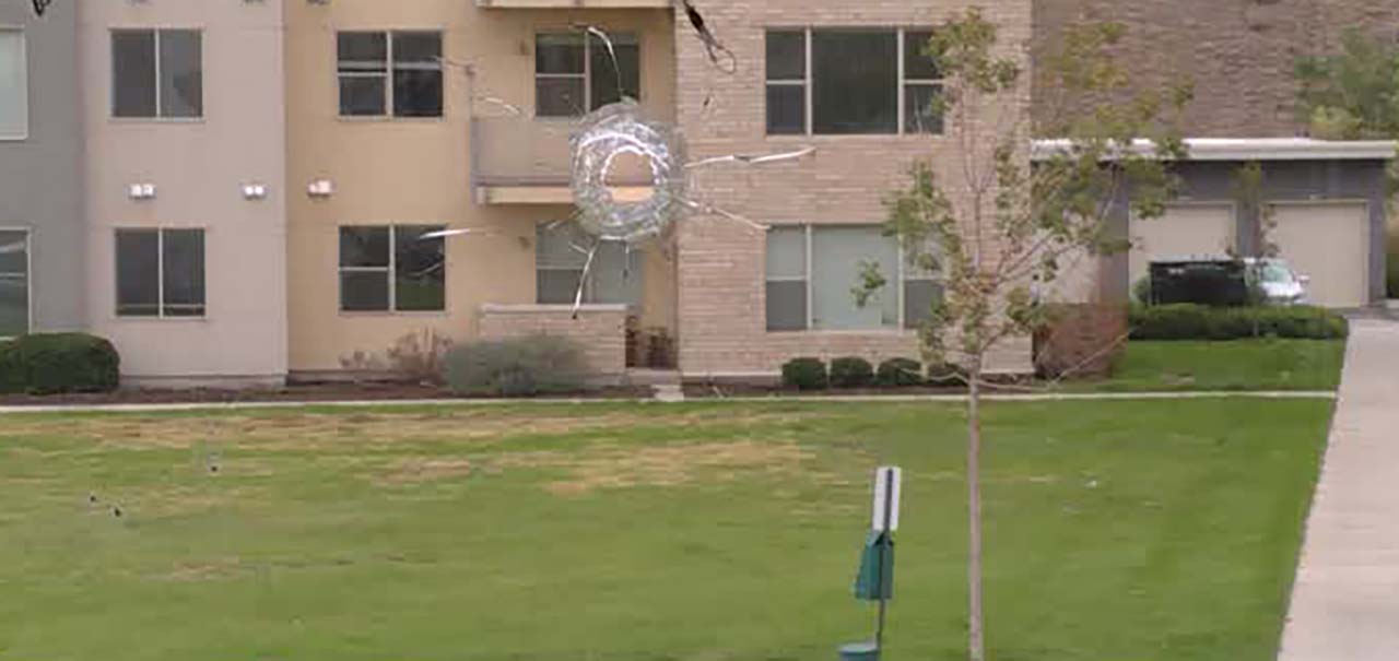 A fight between groups led to the firing of at least 55 shots at a North Salt Lake apartment complex Sunday, police say. Bullets hit apartment building walls and windows, as well as vehicles.