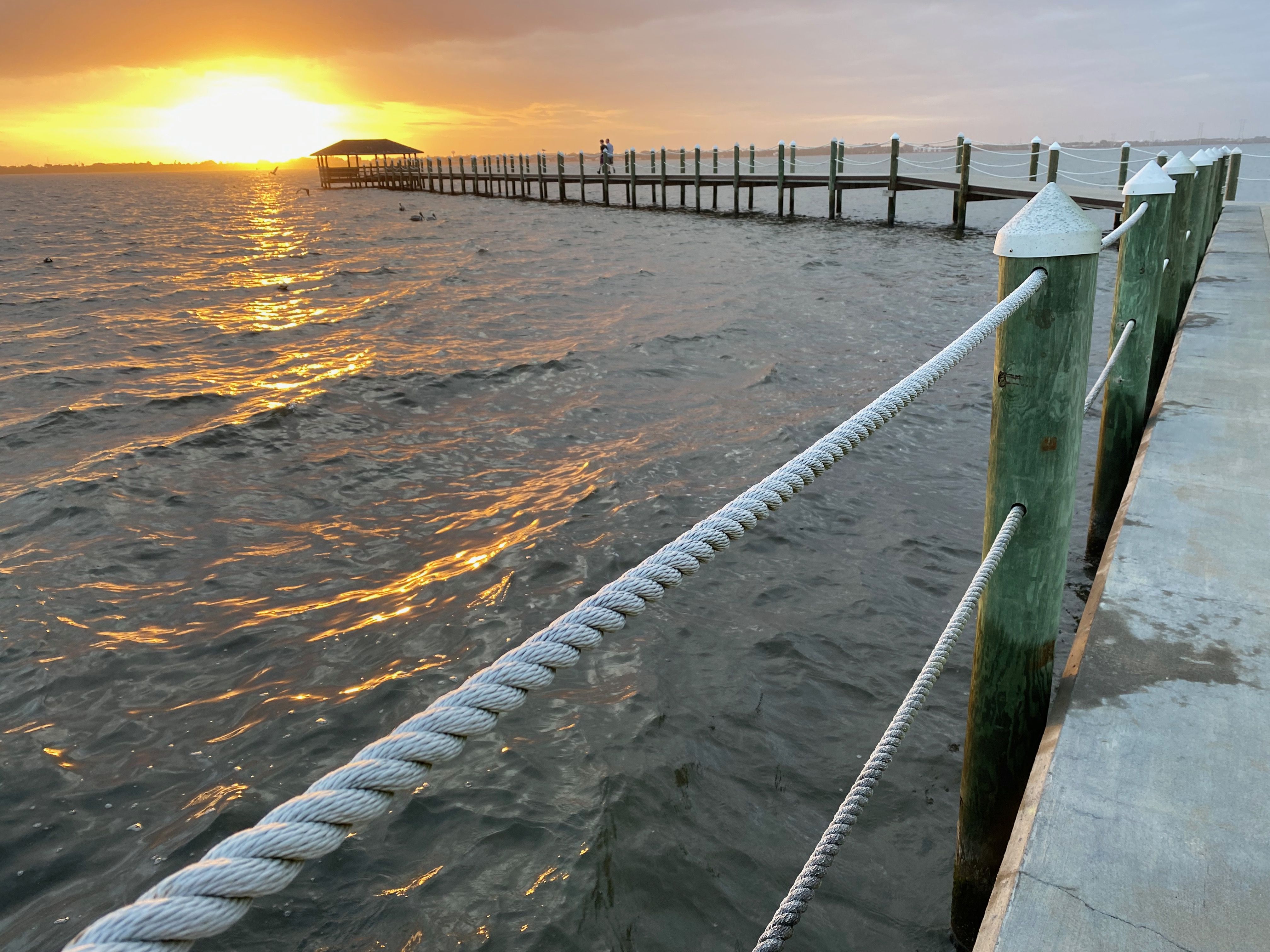The Indian River is pictured in this 2019 file photo from Melbourne Beach, Florida. The bacteria Vibrio vulnificus is often found in warm water, its range spreading. Now 13 people have died from the flesh-eating infection the bacteria can cause.