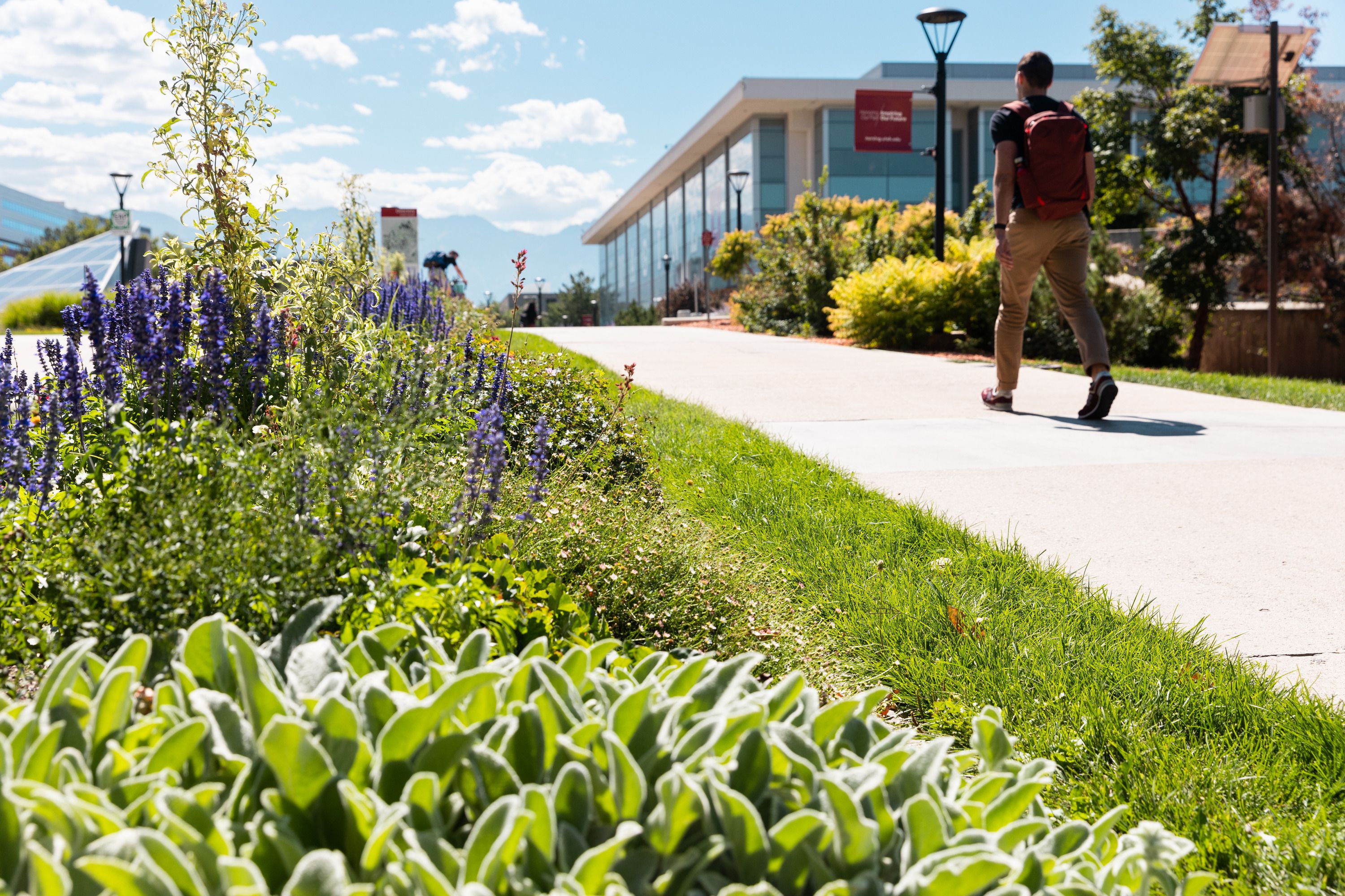 Students walk on the University of Utah campus in Salt Lake City on Aug. 28. Sen. Mitt Romney is leading an effort to overturn the Biden administration's new loan repayment plan.