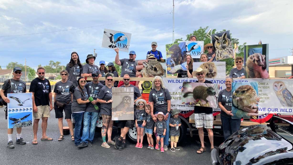 Community members gather to support the Wildlife Rehabilitation Center of Northern Utah in July. Northern Utah’s only nonprofit for nursing injured animals back to health has received an extension on its use of an Ogden facility.