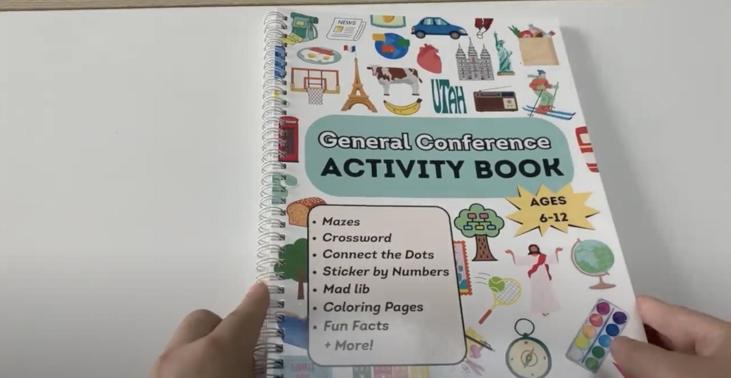 These LDS apostle activity books can help your child stay involved during conference