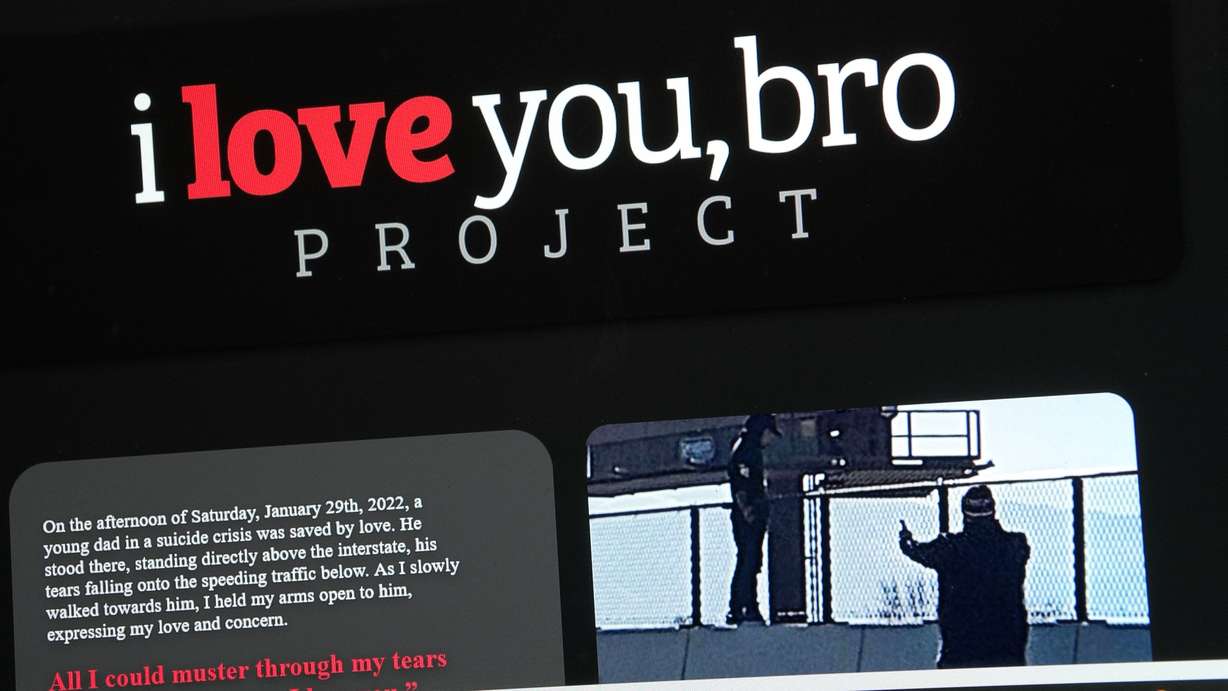 'I love you, bro': Utah man's suicide prevention mission began on an overpass