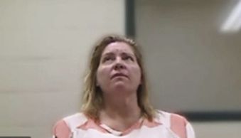 This image from video provided by the Utah State Courts shows Jodi Hildebrandt during a virtual court appearance, Sept. 8, in St. George, Utah. Hildebrandt, 54, and Ruby Franke were charged with six felony counts of aggravated child abuse after their arrests on Aug. 30 at Hildebrandt’s house in Ivins, Washington County.