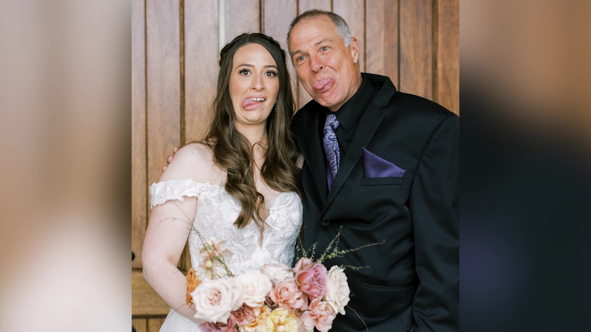 Katelynn Davis (left) with her father Rudy Noorlander (right). Noorlander is recovering at University of Utah Hospital in Salt Lake City after a bear attacked him in Montana Friday.