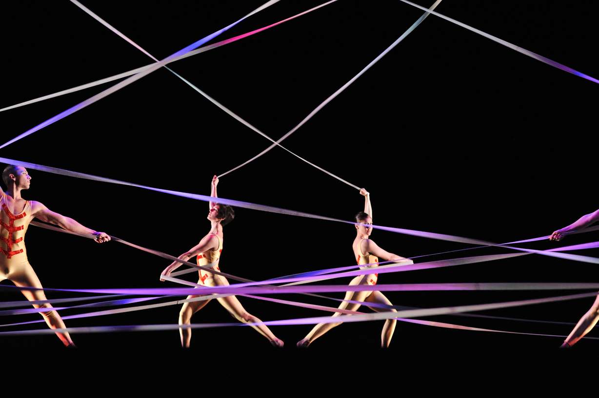 Ririe-Woodbury Dance Company members perform a piece called Tensile Involvement that was choreographed by Alwin Nikolais in 1955. The company has performed the piece several times and will again perform it for the 60th anniversary.