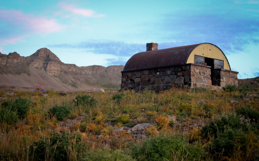 The Emerald Lake Shelter on Mount Timpanogos, sits on the Aspen Grove Trail in Utah County.