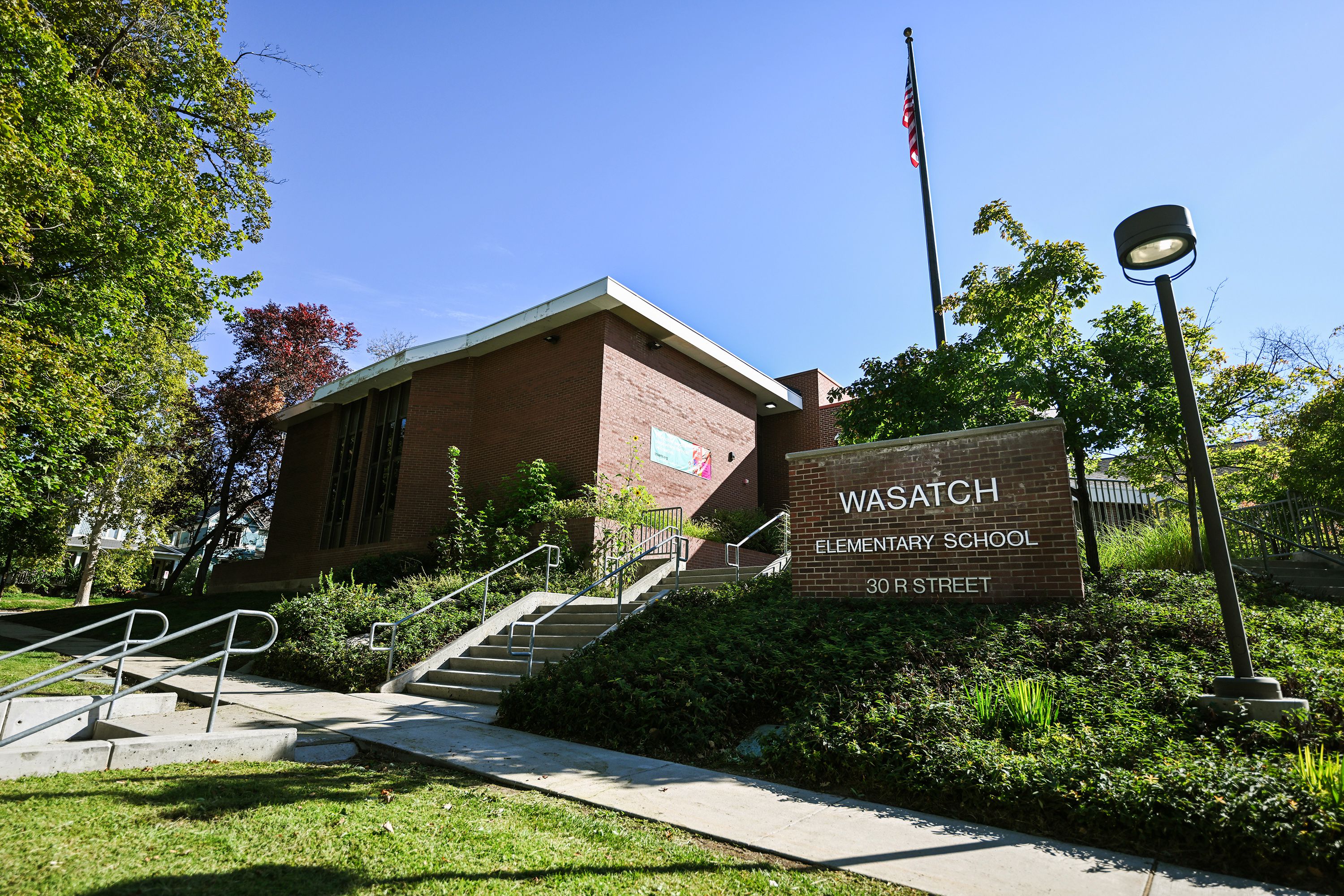 Wasatch Elementary School on Monday. It is one of seven schools that the Salt Lake City School District is considering closing.