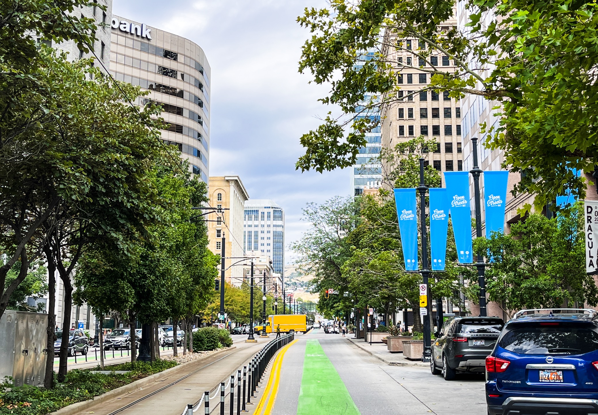 Main Street in downtown Salt Lake City on Sept. 13. Salt Lake City released four conceptual designs that could drastically change Main Street in the future.