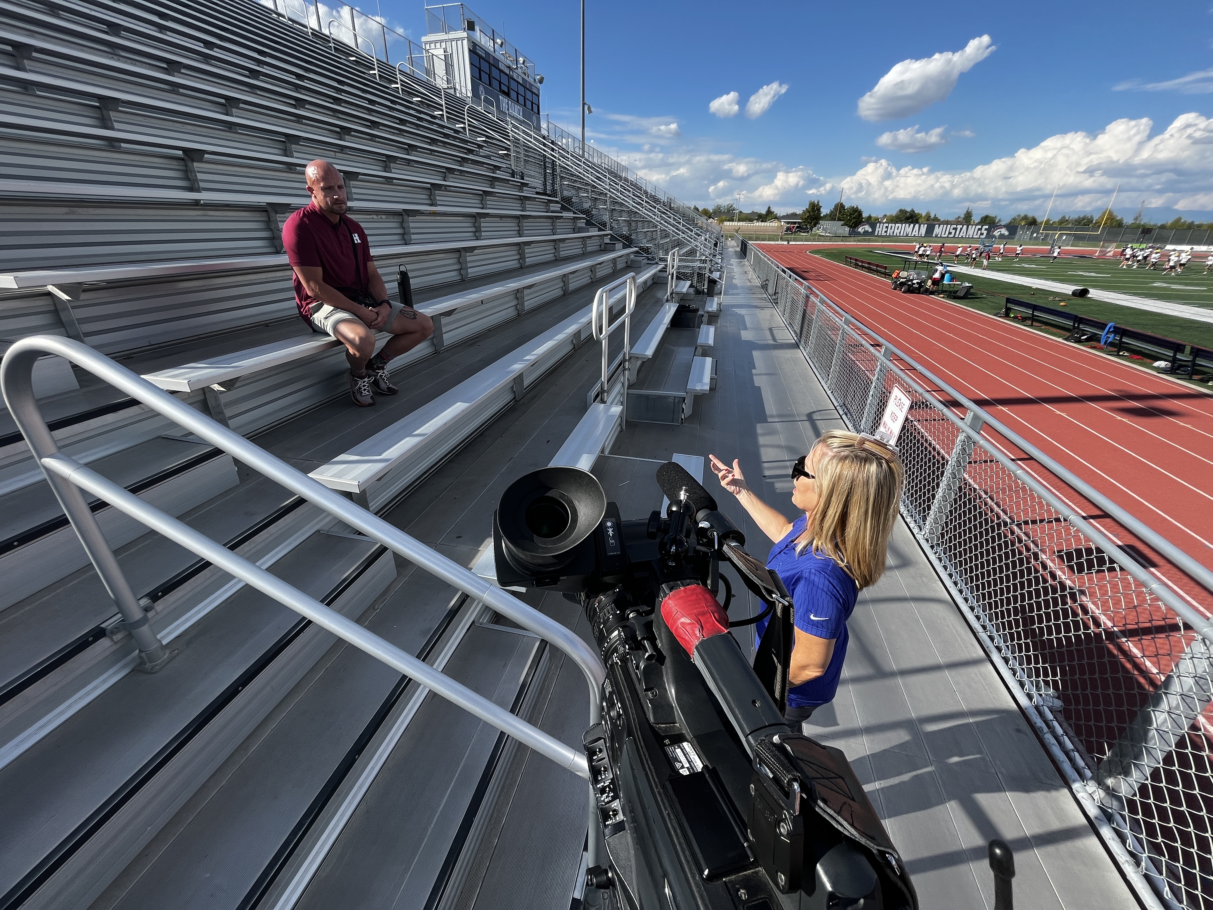 On Wednesday, Taylor Cowan describes the day he collapsed during a football practice in Herriman. It happened just before Labor Day. Quick action by those who were at the practice saved his life.