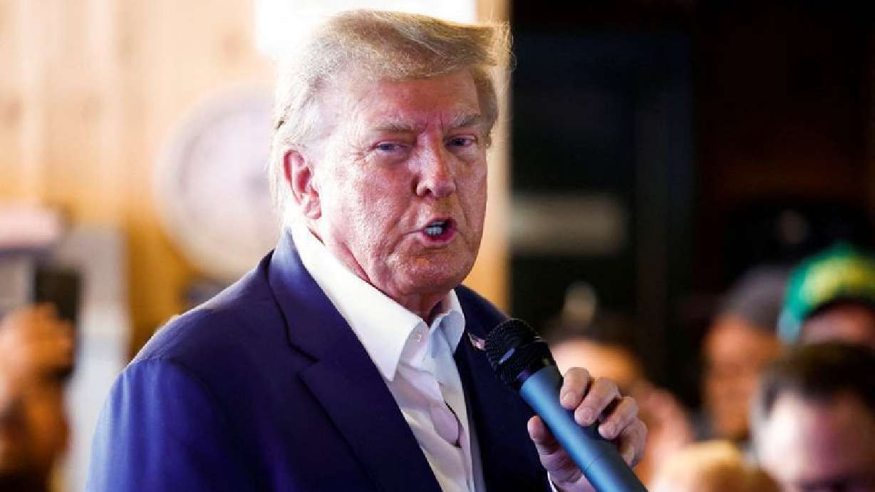 Former U.S. President Donald Trump speaks at the Iowa State Fair in Des Moines, Iowa, Aug. 12. Trump said he did not respect his lawyers' opinions regarding 2020 election.