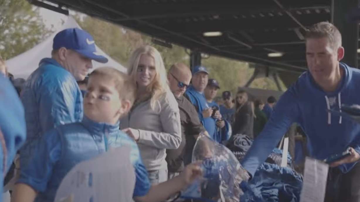 BYU fans made a winning play over the weekend in Arkansas.