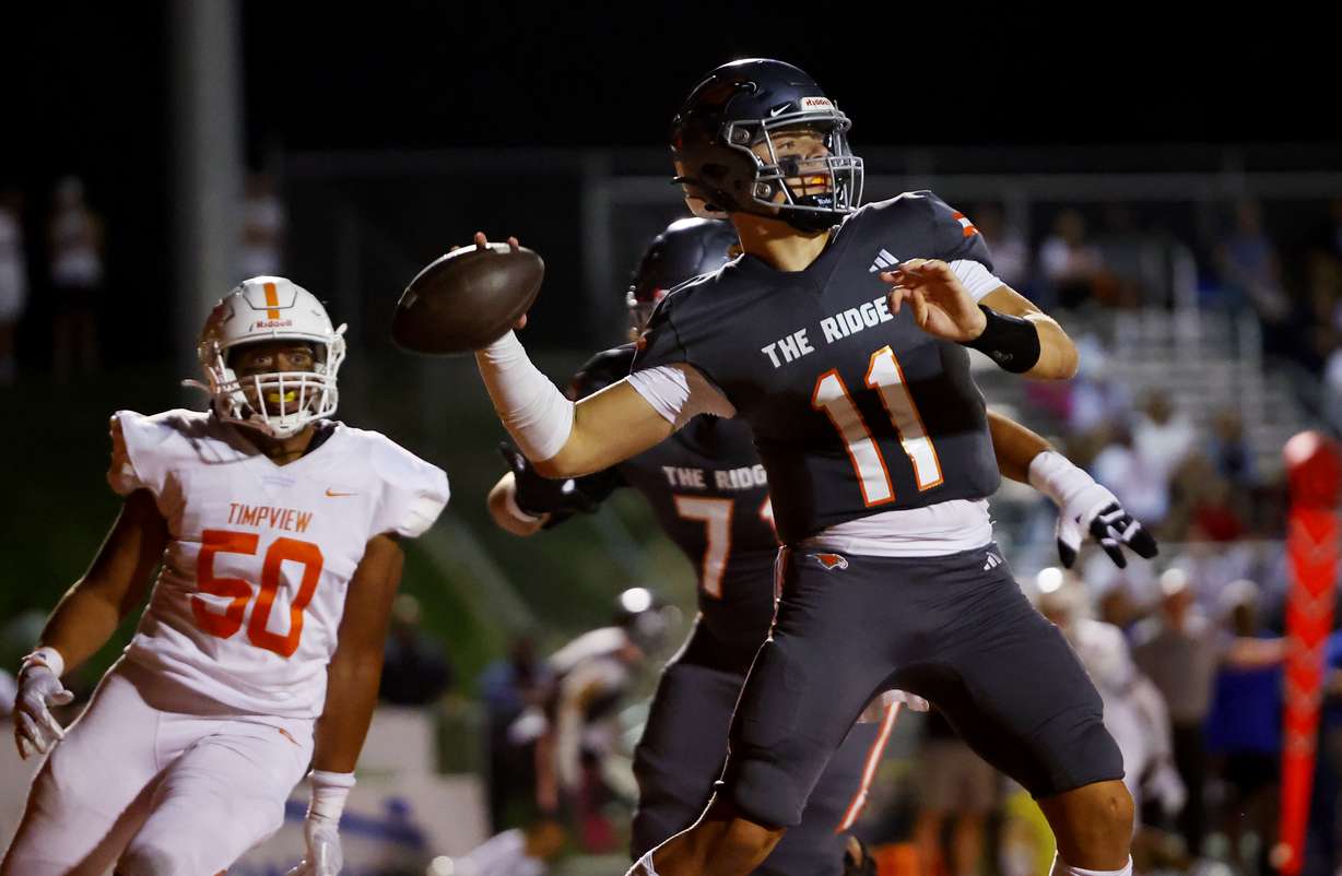 Skyridge and Timpview play at Skyridge in Lehi on Friday, Aug. 11, 2023. Skyridge won 26-14.