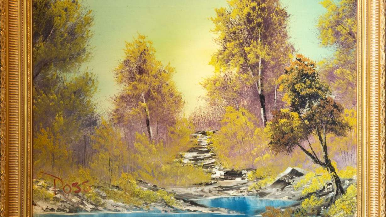A painting from the first episode of Bob Ross’ “Joy of Painting” television show titled “A Walk in the Woods” is listed for $9.85 million at an upcoming auction.