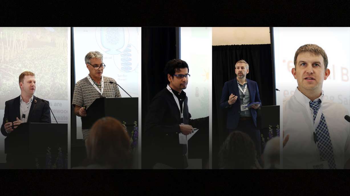 Five finalists for the Wilkes Center Climate Prize presented their research in May at the University of Utah's Wilkes Center for Climate Science and Policy. Lumen Bioscience was announced Friday as the winner of the $1.5 million prize.