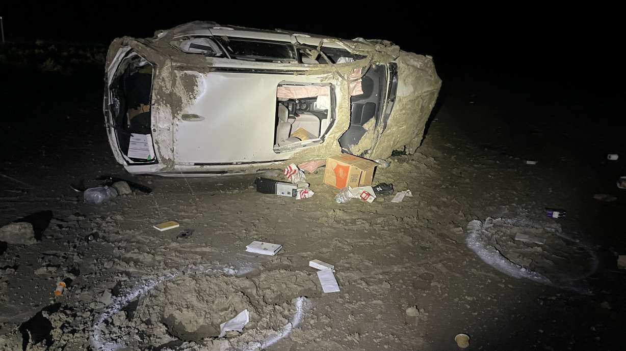 One person was killed in a rollover crash on I-80 in Tooele County late Thursday.