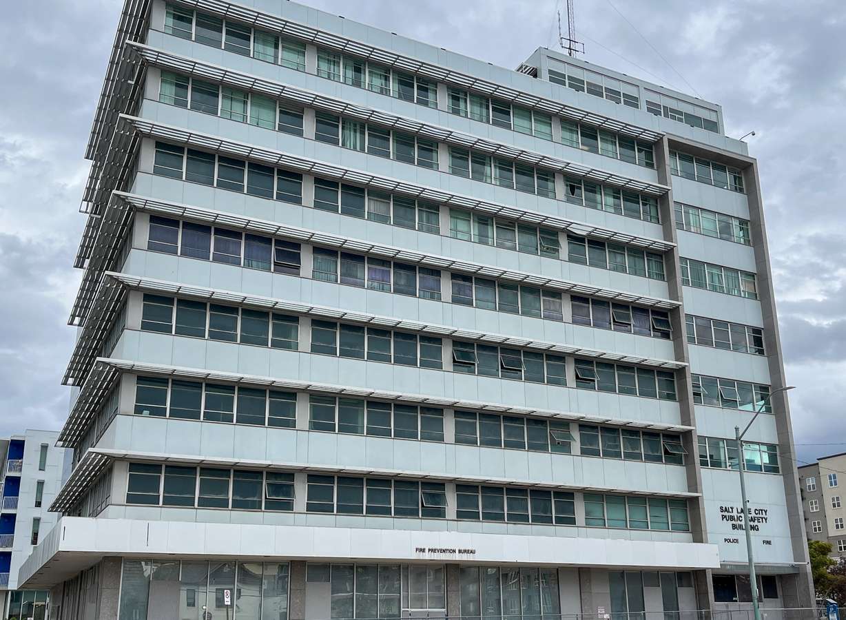 The Northwest Pipeline Building in Salt Lake City is pictured on Friday. Salt Lake City is seeking to find a new use for the building that last served as its public safety headquarters in 2014.