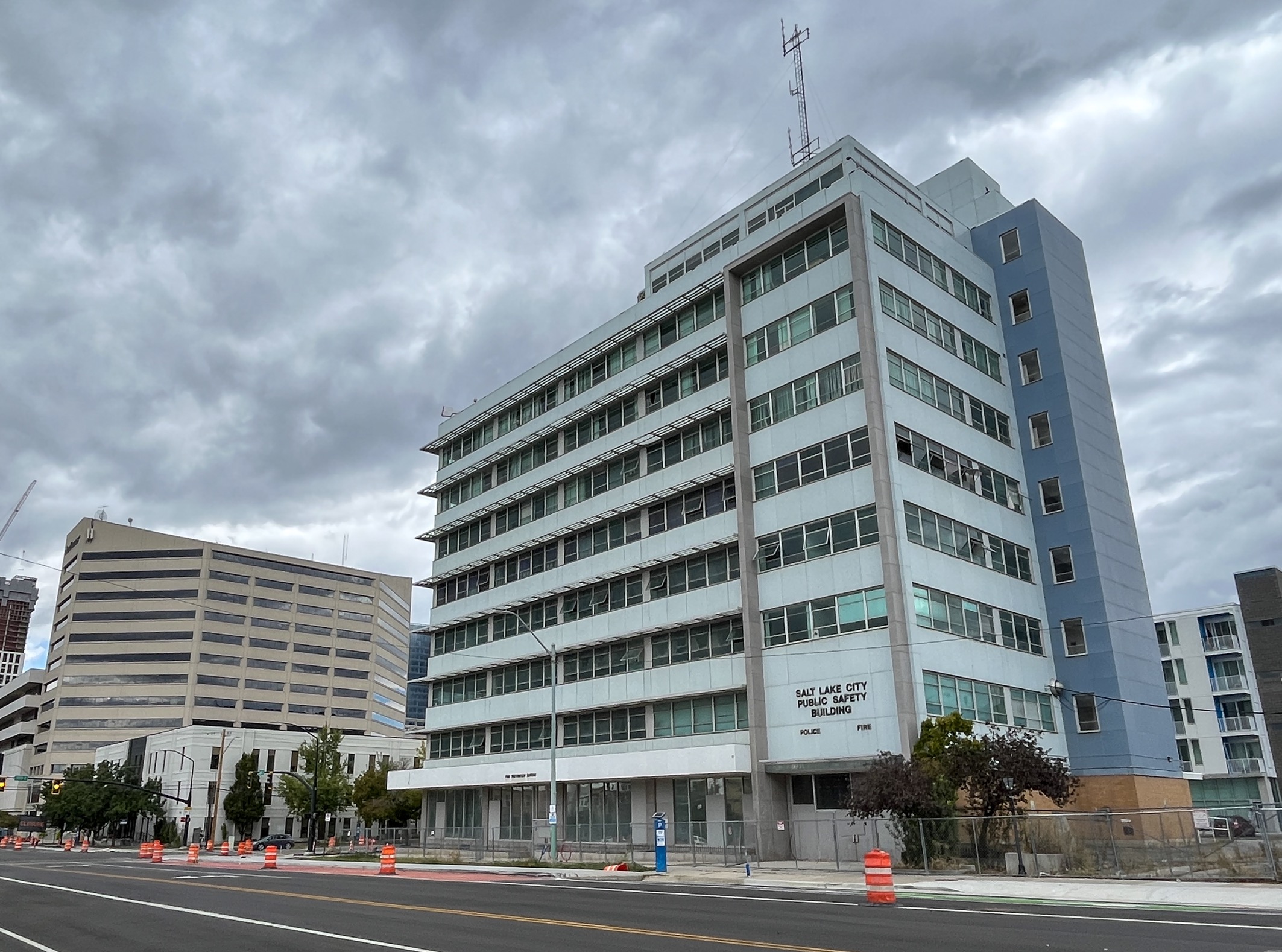 The Northwest Pipeline Building in Salt Lake City is pictured on Friday. Salt Lake City is seeking to find a new use for the building that last served as its public safety headquarters in 2014.