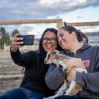 'Happy chaos': Hurricane farm offers goat yoga