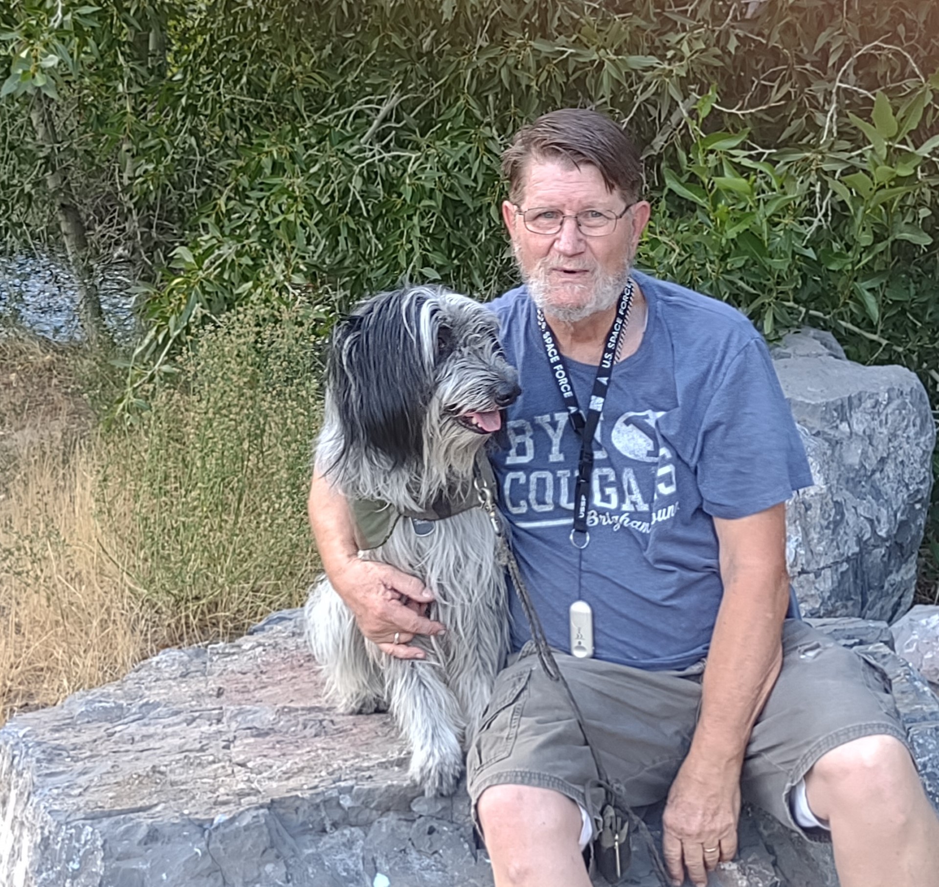 Neil Hargrave was recognized by the Veterans of Foreign Wars #StillServing campaign for the way he continues to serve his community, even after returning to civilian life. His dog 'Opua helps.