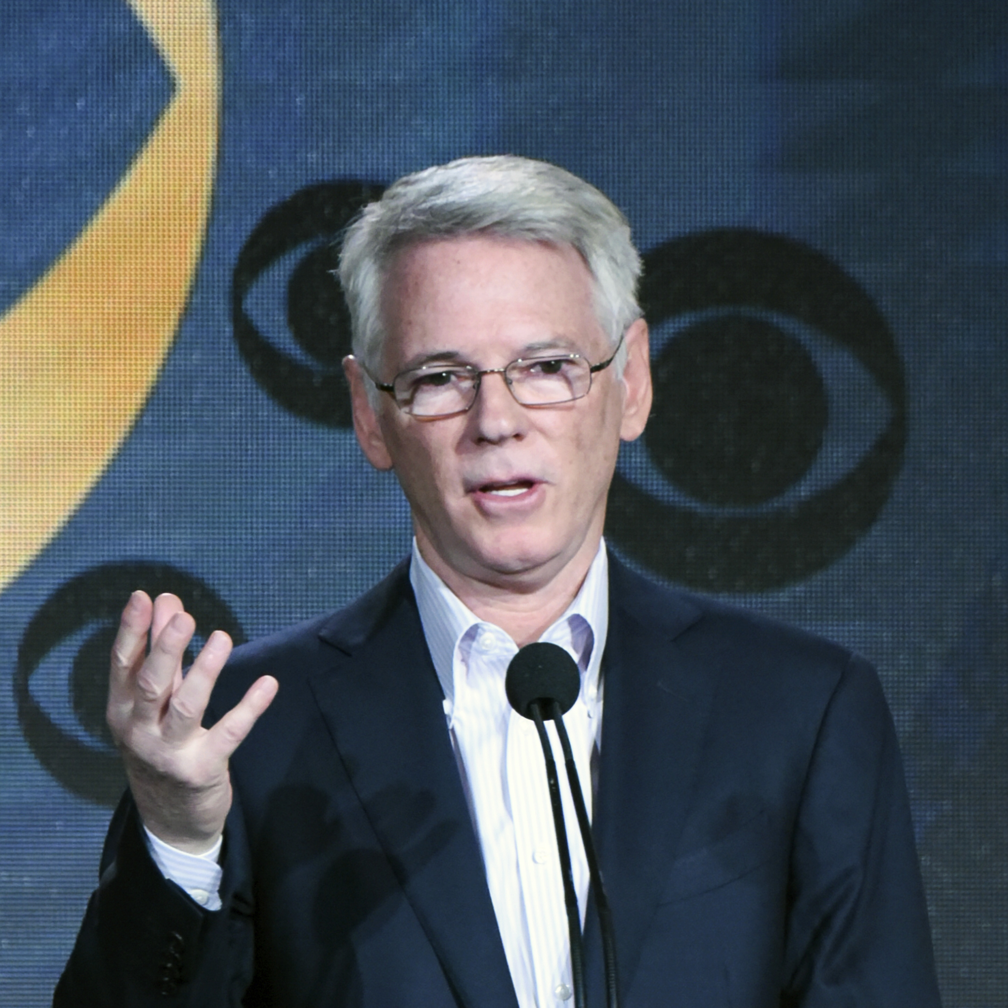 FILE - In this Jan. 12, 2016, file photo, Chairman of CBS Sports Sean McManus participates in the "CBS Sports" panel at the CBS 2016 Winter TCA, in Pasadena, Calif. McManus will retire in April 2024 after a 27-year run leading the division. David Berson, who has been president of CBS Sports for over 10 years, will succeed McManus as president and chief executive officer. The announcement of the leadership transition was made Tuesday, Sept. 26, 2023 by George Cheeks, president and chief executive officer of CBS, and chief content officer of news and sports at Paramount+.