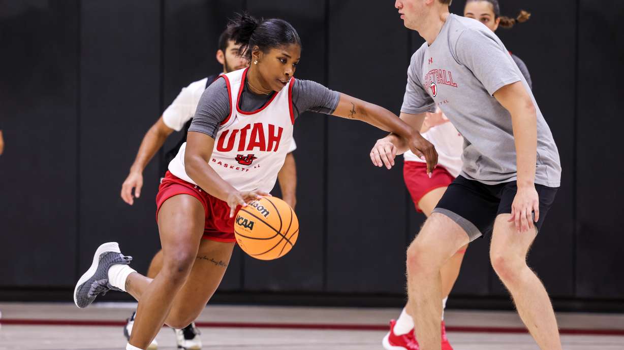 Utah Utes first official practice in Salt Lake City on Monday, Sept. 25, 2023.