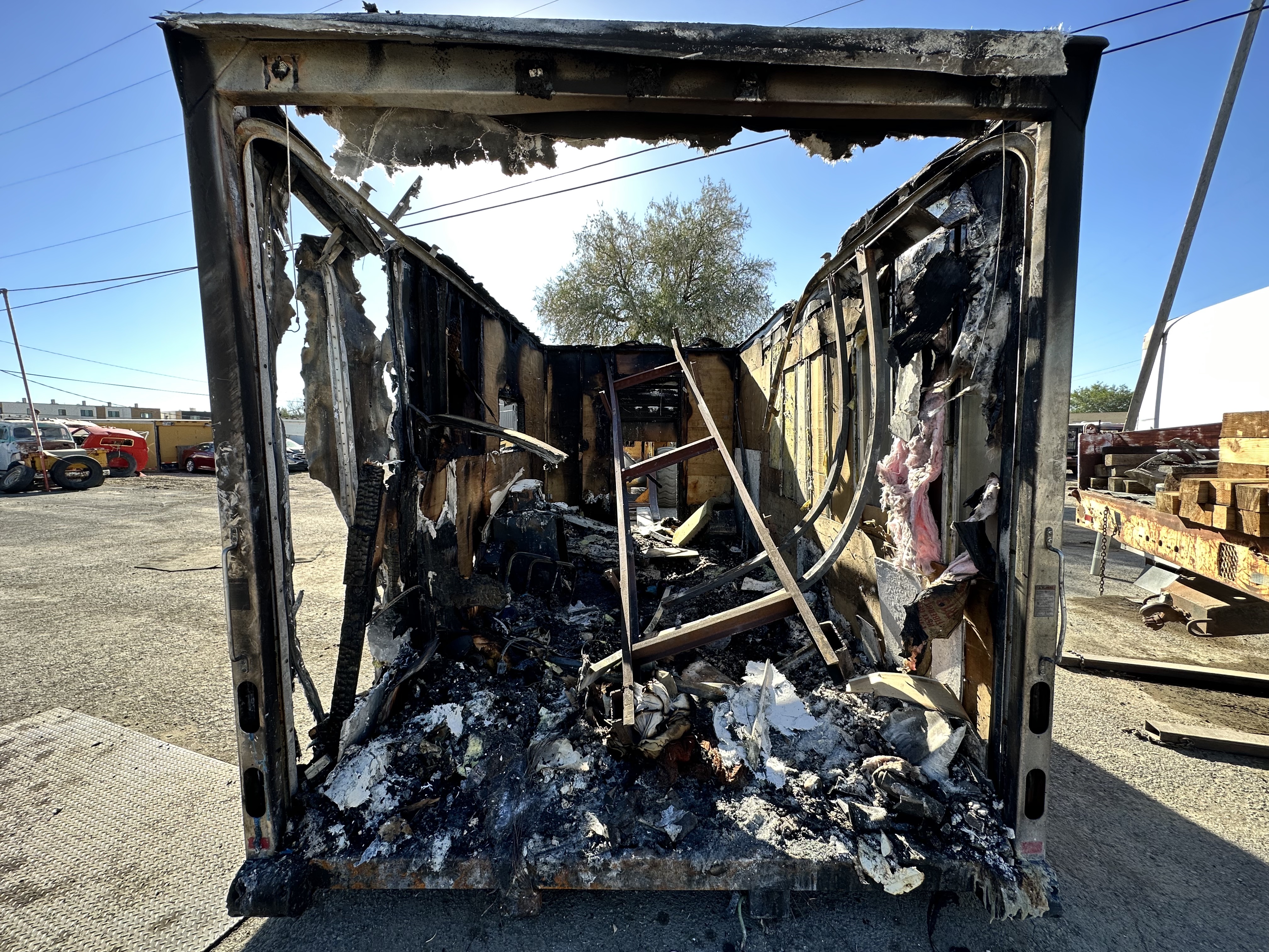 A 60-year-old man died Tuesday evening in an accidental cooking fire that destroyed a box trailer located in Millcreek.