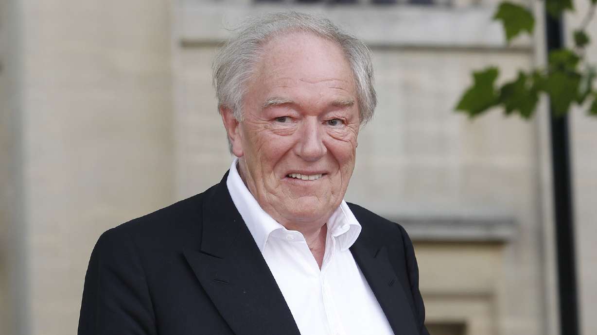 British actor Michael Gambon arrives in Trafalgar Square, in central London, for the world premiere of "Harry Potter and The Deathly Hallows: Part 2," on July 7, 2011. A statement by his family, issued by his publicist on Thursday, said he died following “a bout of pneumonia.”