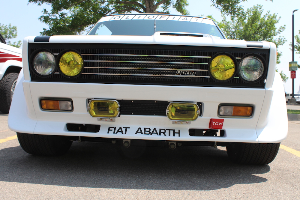 Dante Dagostini's 1976 Fiat rally replica at the Utah Valley Utah Auto Expo in May.