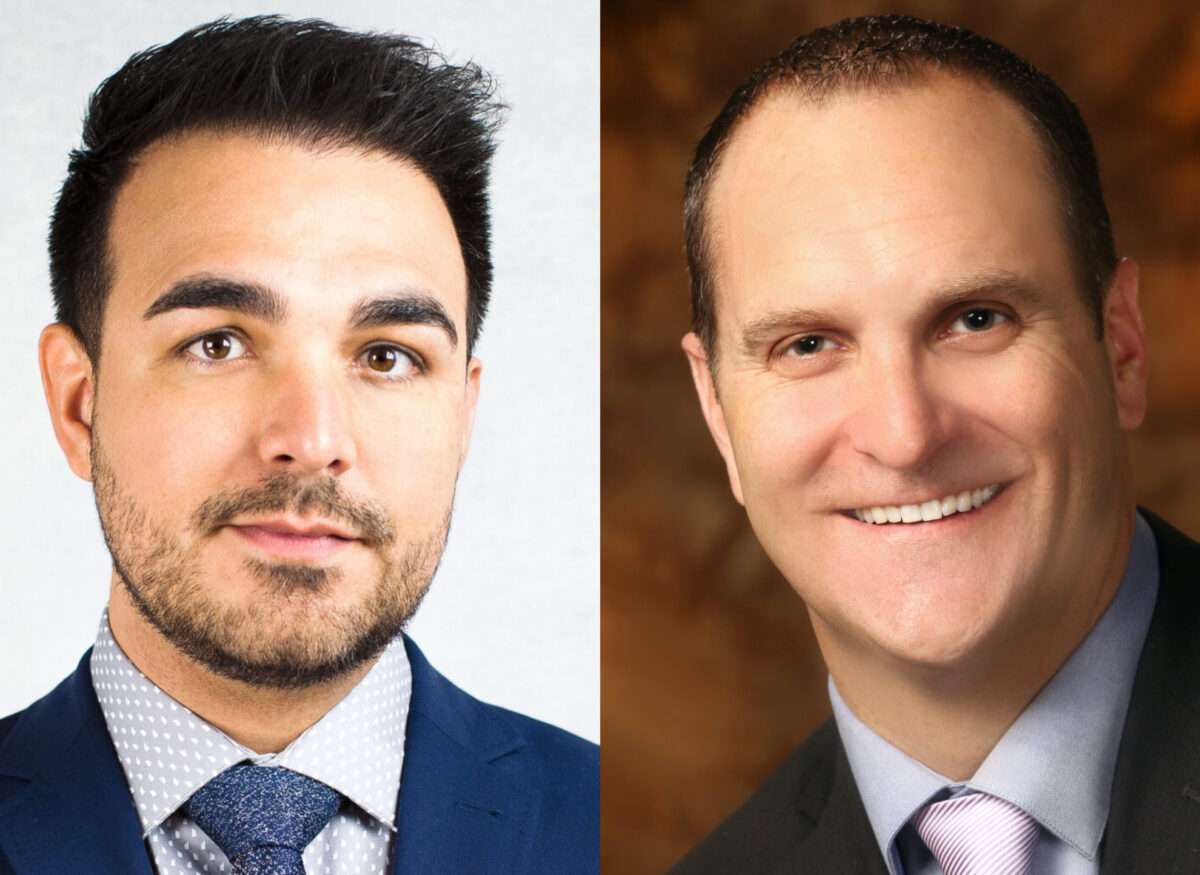 Taylor Knuth, left, and Ben Nadolski, right, are two candidates in the Ogden mayoral race.