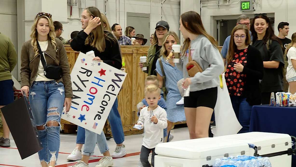 Hill Air Force Base families getting ready to meet their loved ones who are returning from deployment Saturday.
