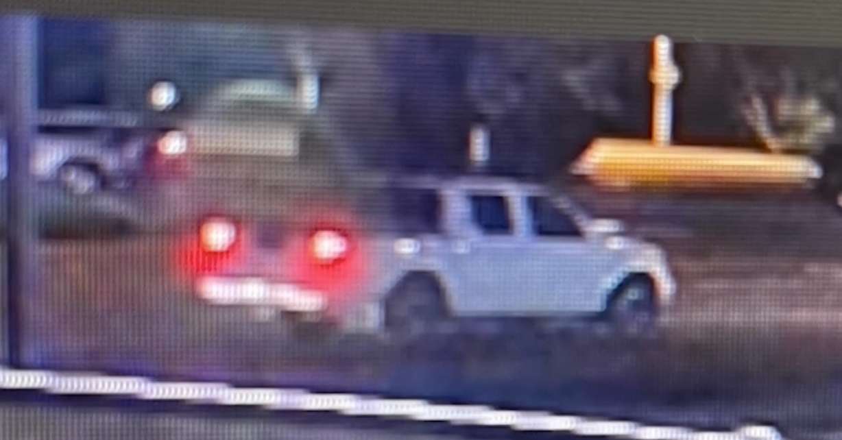 Murray police are looking for a driver of this Nissan Frontier that hit and killed a pedestrian in a hit-and-run crash Friday night.
